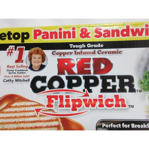 Red Copper - Flipwich Stovetop Panini and Sandwich Maker - Picture 4 of 8